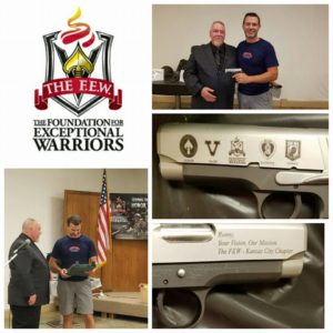 The FEW receiving a gift the KC Chapter