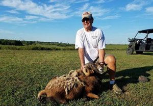 The FEW warrior harvesting a Ram at the Trailsend Sanctuary Hunt